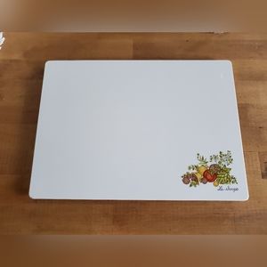 Vintage Corningware spice of life counter/cutting board.